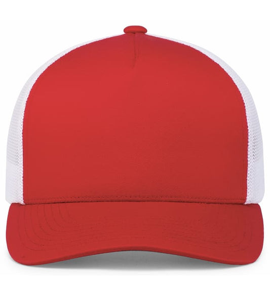 Gorra Trucker Perfil Medio 105C Rojo | Blanco