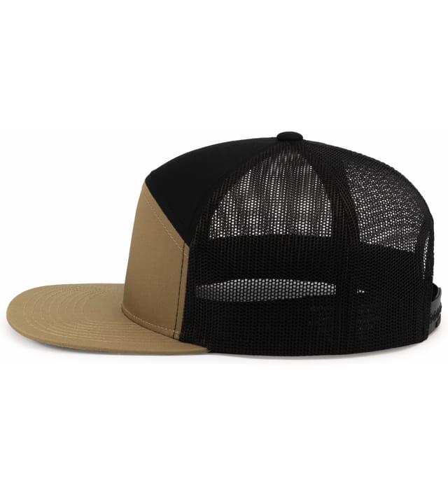 6 Panel Arch Trucker Snapback Crema | Negra