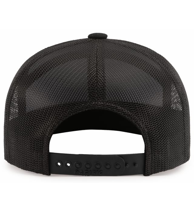 6 Panel Arch Trucker Snapback Negra