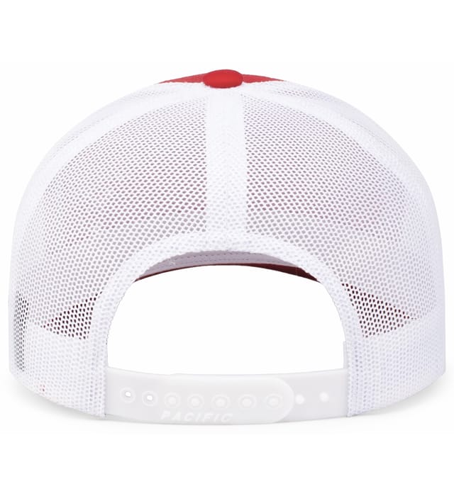 Gorra Trucker Perfil Medio 105C Rojo | Blanco