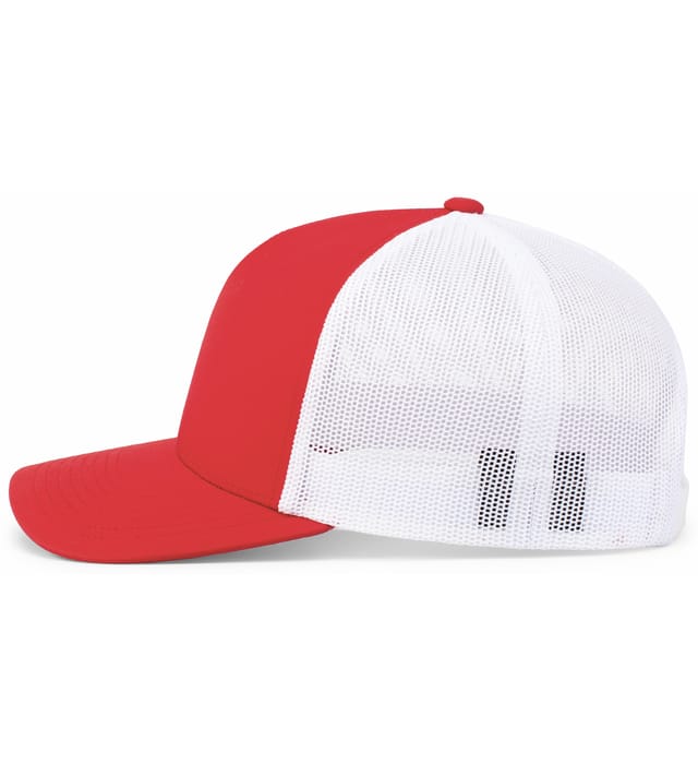 Gorra Trucker Perfil Medio 105C Rojo | Blanco