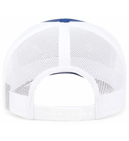 Gorra Trucker Perfil Medio 105C Azul Royal | Blanco