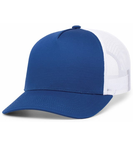 Gorra Trucker Perfil Medio 105C Azul Royal | Blanco