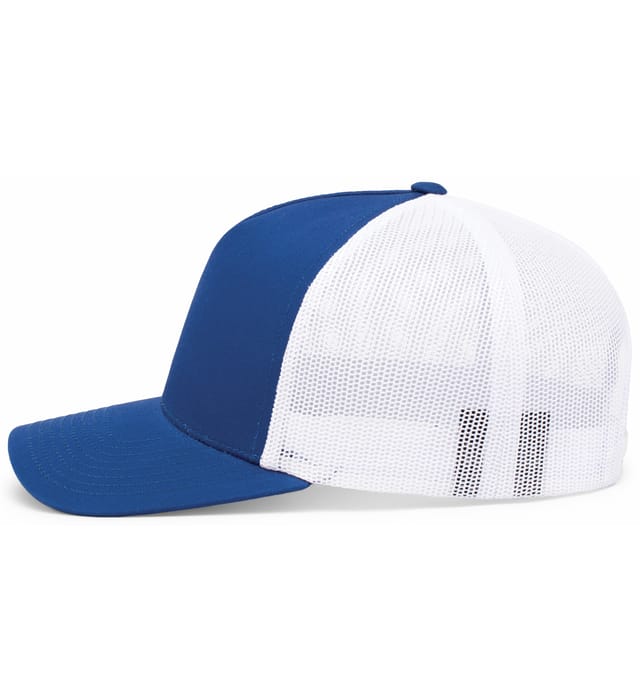 Gorra Trucker Perfil Medio 105C Azul Royal | Blanco