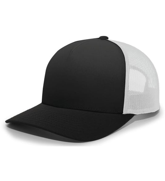 Gorra Trucker Perfil Medio 105C Negro | Blanco