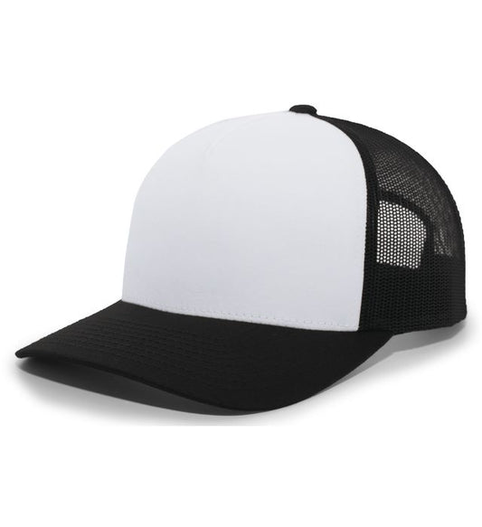 Gorra Trucker Perfil Medio 105C Blanco | Negro