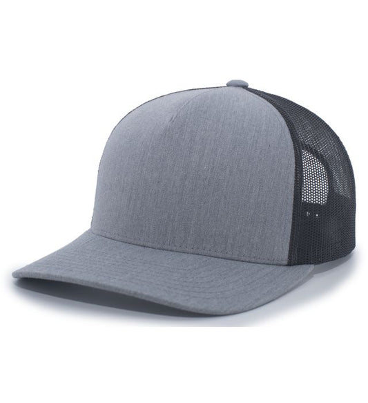 Gorra Trucker Perfil Medio 105C Heather Gray | Lt. Charcoal