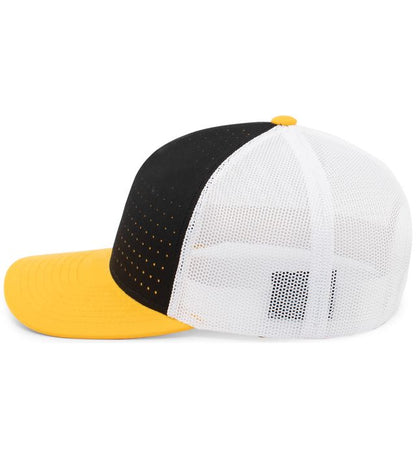 Gorra Trucker Snapback de 5 Paneles Perforada 105P