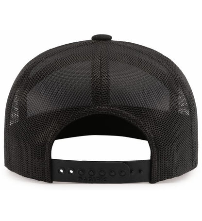6 Panel Arch Trucker Snapback Negra
