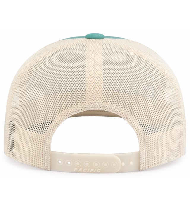 6 Panel Arch Trucker Snapback Teal | Crema